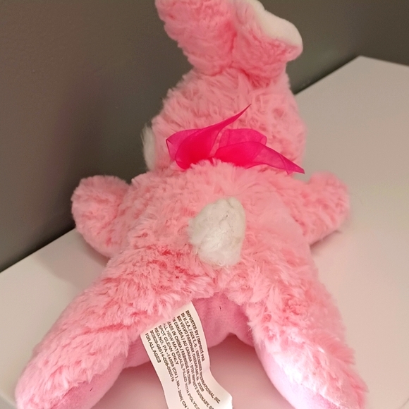 ✓Fuzzy Friends Easter stuffed animal bunny rabbit pink and blue lot of two plush - Picture 14 of 17